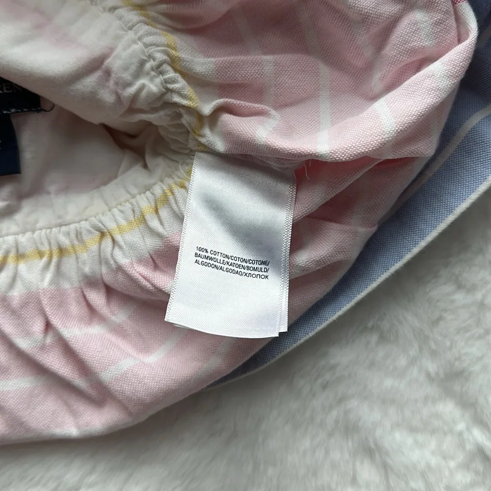 Ralph Lauren Baby Girl Pastel Striped 100% Cotton Summer Dress size 12 months